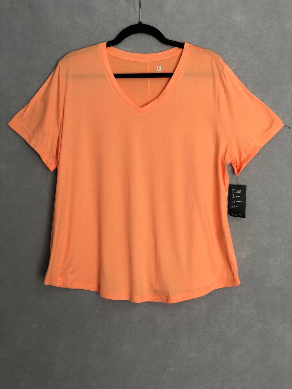 ID Ideology Regular Fit T-Shirt Short Sleeve Melon Sorbet Women's 1X NEW